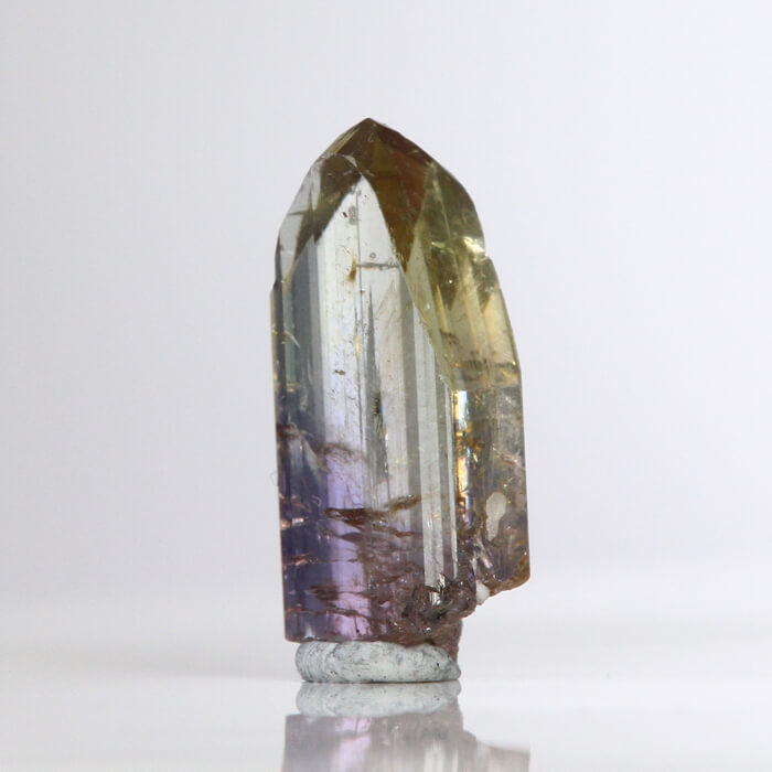 6.95 ct Yellow Violet Fancy Colored Tanzanite Crystal