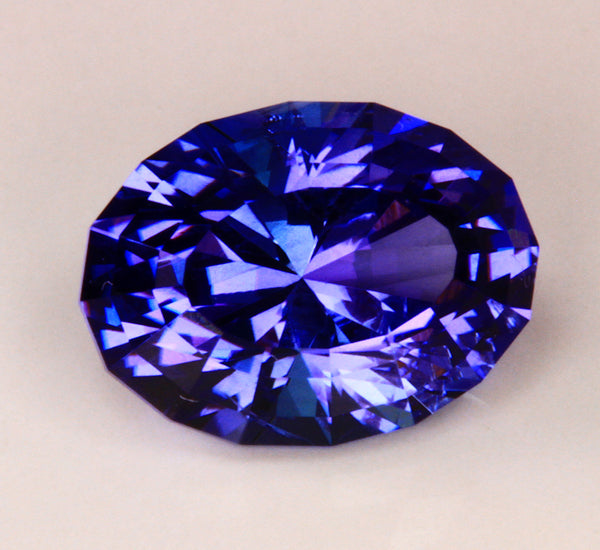 AAA Tanzanite 3.20 Carat Blue Violet Intense Color