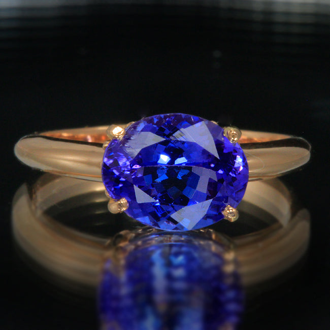 Tanzanite Ring in Rose Gold 