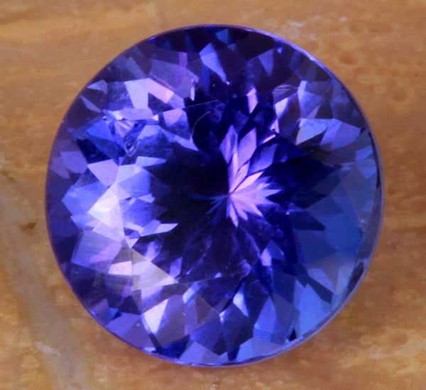 Vivid Colored Round Brilliant Tanzanite Weighs 2.73 Carats