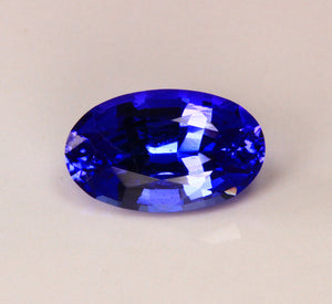 Tanzanite Oval 1.56 Ct. with Excellent Cutting and Vivid Color