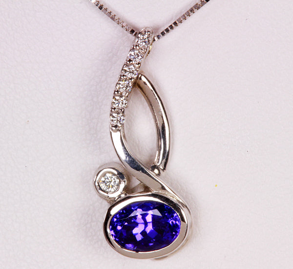 Christopher Michael Designed Tanzanite Pendant 