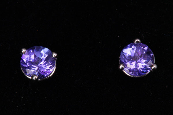 Tanzanite Earrings .78 Carat BVI Color