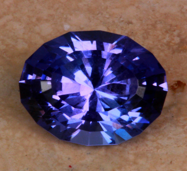 Fine Cut Tanzanite 1.65 Carat Violet Blue Intense Color 
