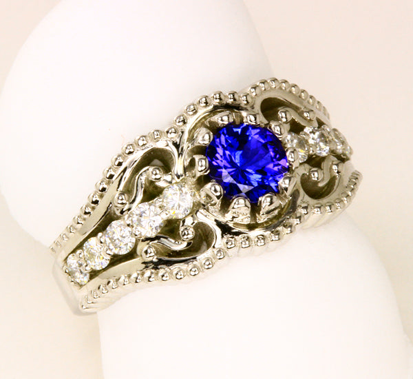 Tanzanite Ring .61 Carat VBE Color