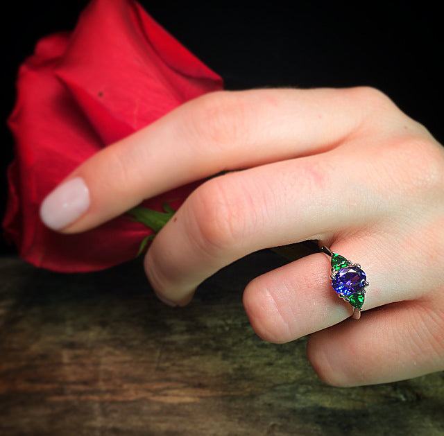 Tanzanite Ring 1.28 Carat BVV Color
