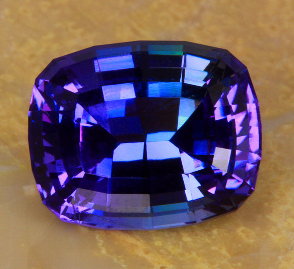 Beautifully Cut Antique Cushion Tanzanite Weighs 5.34 Carats