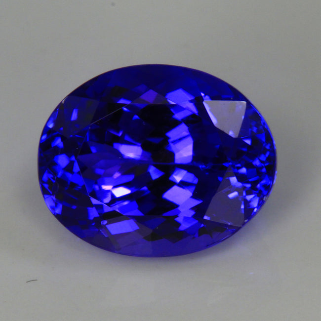 Tanzanite Oval 3.31 Carats with Exceptional Blue Violet Color