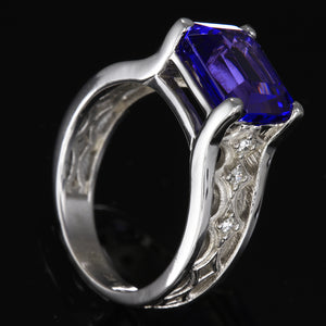 Tanzanite Ring by Christopher Michael 4.73 Carats