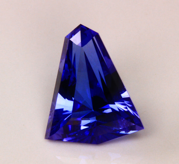 Kite Shaped Tanzanite 3.66 Carat Violet Blue Vivid Color