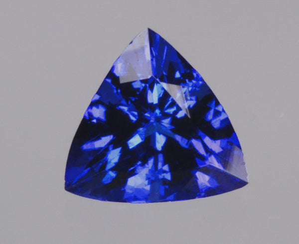 Tanzanite Trilliant Violet Blue Vidid Color Weighing 1.53 Carats