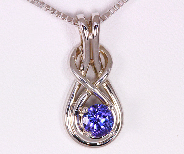 White Gold Tanzanite Pendant .61 Carat