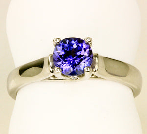 Tanzanite Ring .98 Carat Blue Violet Vivid Color