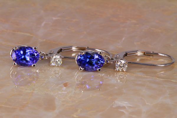 Tanzanite Earrings 1.74 Carats
