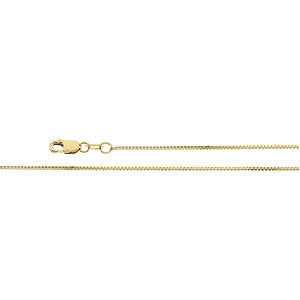 Sturdy Box Chain in 14kt with Lobster Claw Clasp
