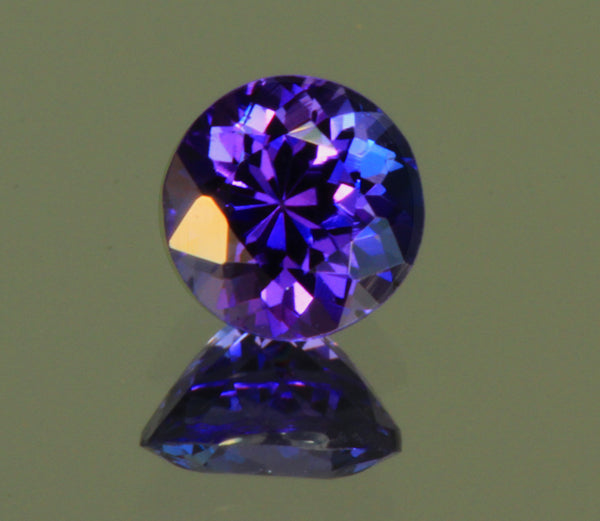 Round Loose Tanzanite Measures 5.6mm