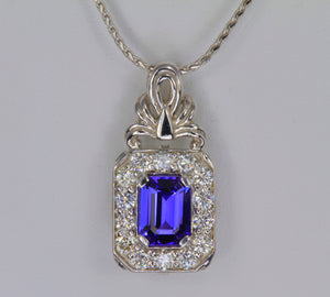 Tanzanite & Diamond Pendant 