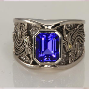 custom tanzanite ring