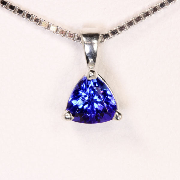 Tanzanite Necklace .88 Carat BVV Color