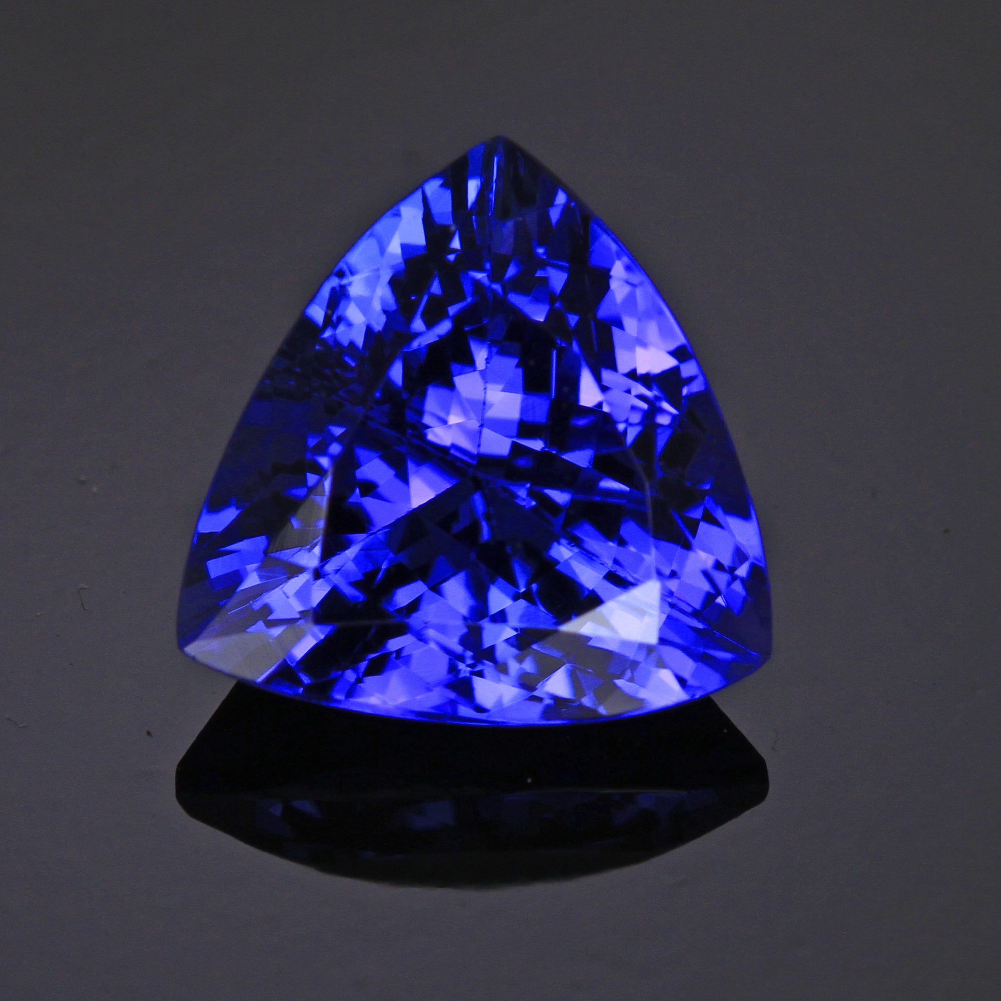 Trilliant Tanzanite 2.74 Carats More Blue