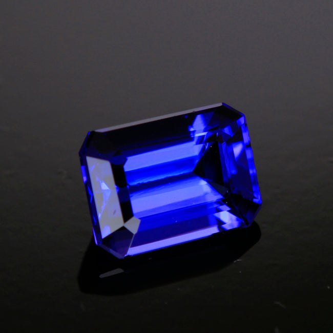 Tanzanite Emerald Cut 2.00 Carats Vivid Blue