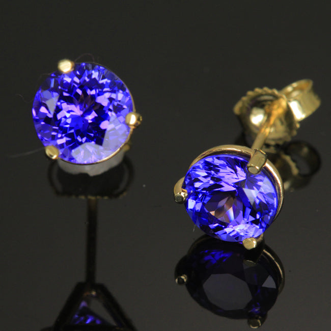 Tanzanite Studs 2.92 Carats