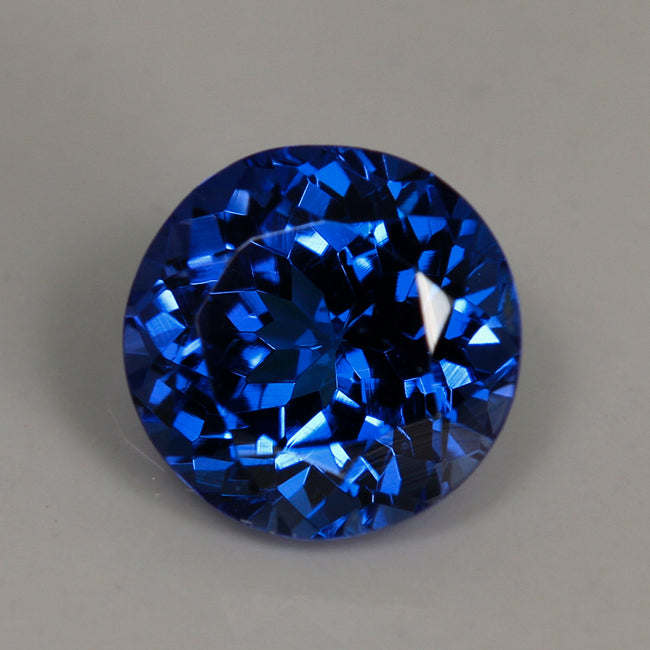 Vivid Blue Color Tanzanite Round Brilliant 1.52 Carats