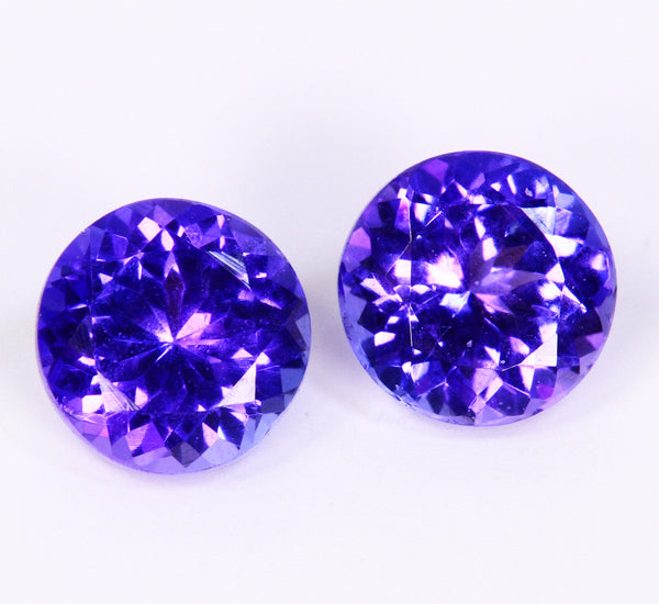 Tanzanite Pair 1.68 Carat BVV Color