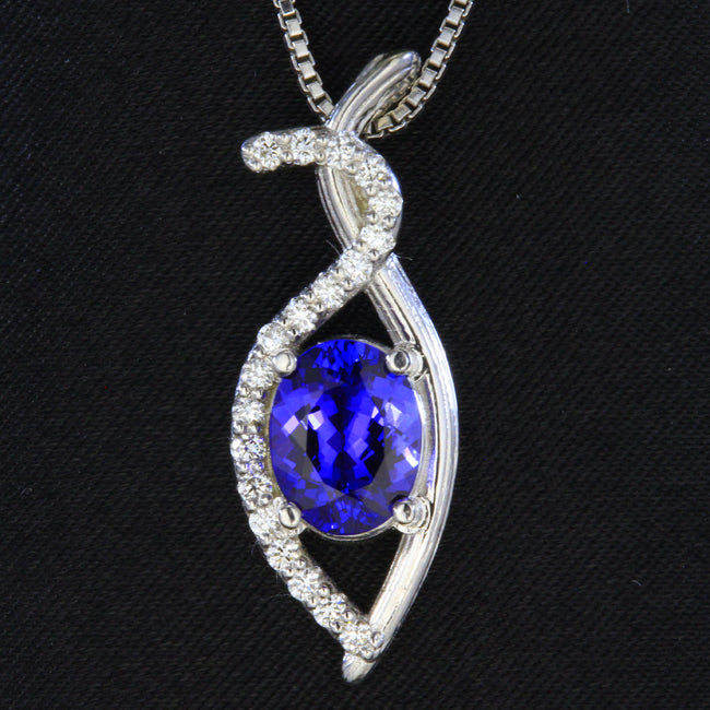 Tanzanite and Diamond Pendant