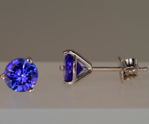 Brilliant Tanzanite Earrings 1.21 Carat