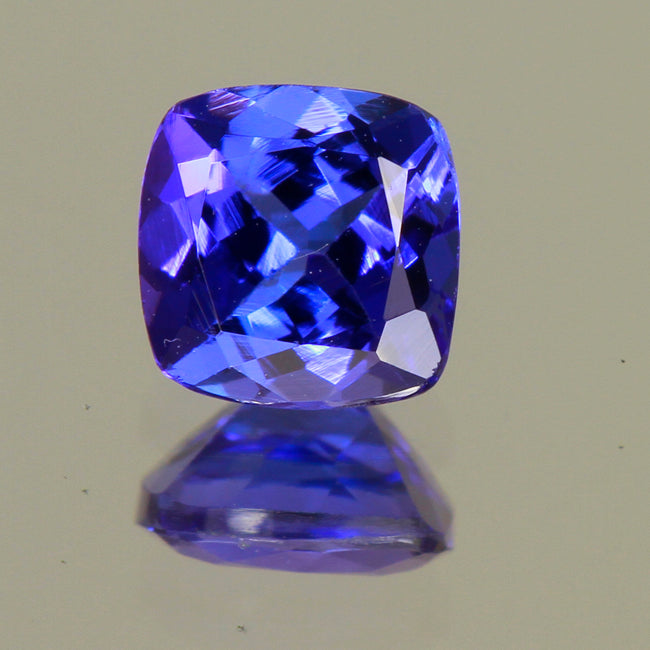 Square Cushion Tanzanite 1.00 Carat