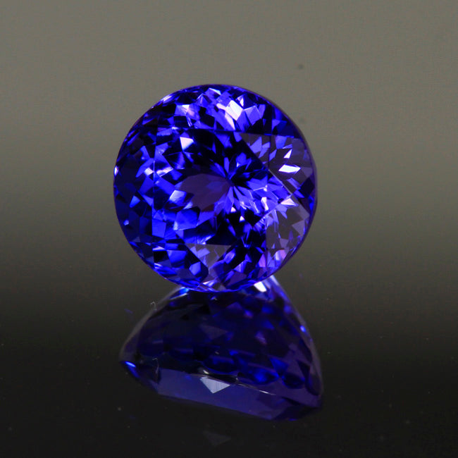 Tanzanite Round 1.16 Carat Blue Violet Vivid