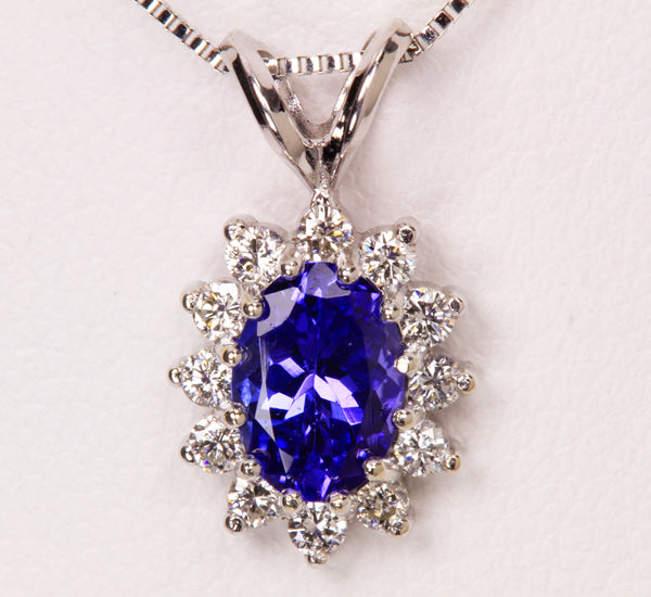 Tanzanite Pendant .69 Carat BVI Color