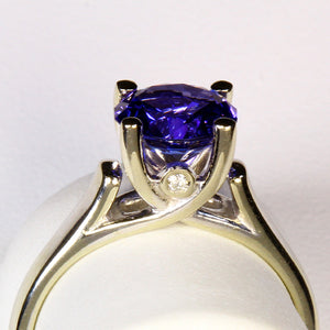 Tanzanite Ring 1.81 Carat BVv Color