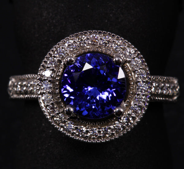 Tanzanite Ring 1.67 Carat VBV Color