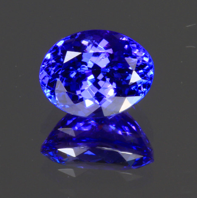 Fine Oval Tanzanite Weighs 1.81 Carats
