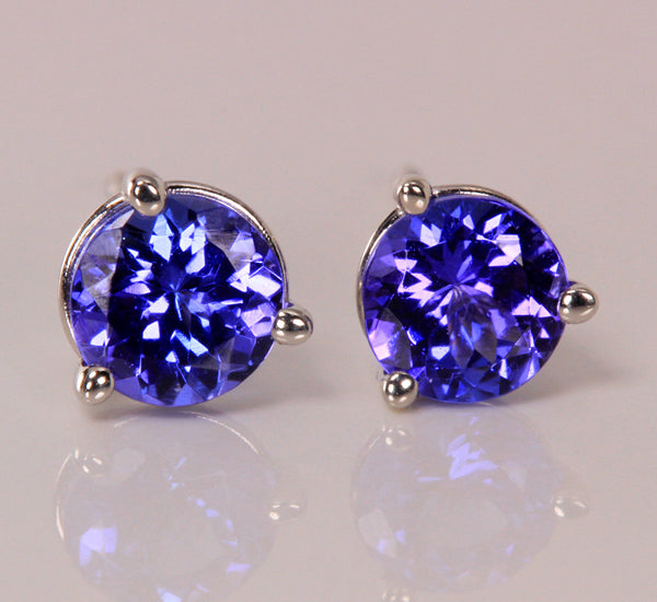 Tanzanite Earrings .79 Carat BVI Color