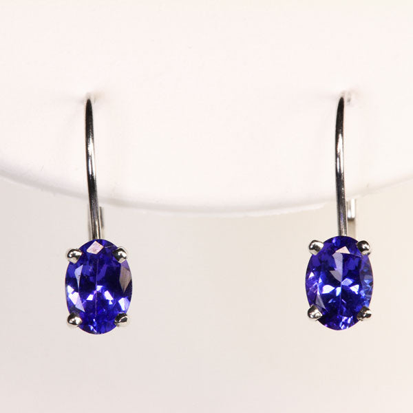 Tanzanite Earrings 1.56 Carat BVV Color