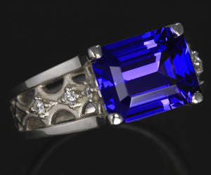 Tanzanite Ring by Christopher Michael 4.73 Carats