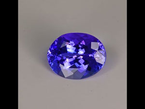 Blue Violet Oval Tanzanite Gemstone 2.60cts