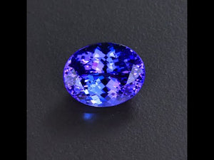 Violet Blue Oval Tanzanite Gemstone 6.26 Carats*
