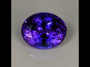 Blue Violet Oval Tanzanite Gemstone 6.07cts