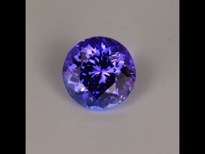 Violet Round Brilliant Tanzanite 1 carat Video