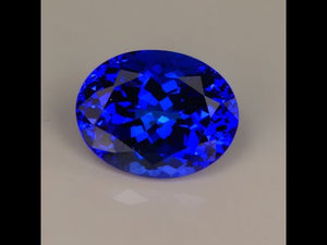 Oval Violet Blue Tanzanite Gemstone 6.94cts
