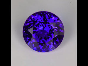 Round Violet Blue Tanzanite Gemstone 7.98cts