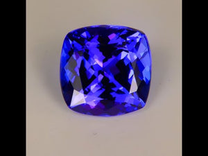 Blue Violet Square Cushion Tanzanite Gemstone 4.84cts*