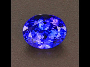 Violet Blue Oval Tanzanite Gemstone 5.30 Carats