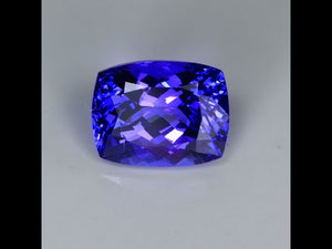 Blue Violet Antique Cushion Tanzanite Gemstone 3.99cts