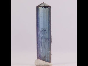 Natural Tall Thin Tanzanite Crystal  Specimen Video