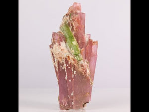 Pink Tanzanite Green Tremolite Crystal Video